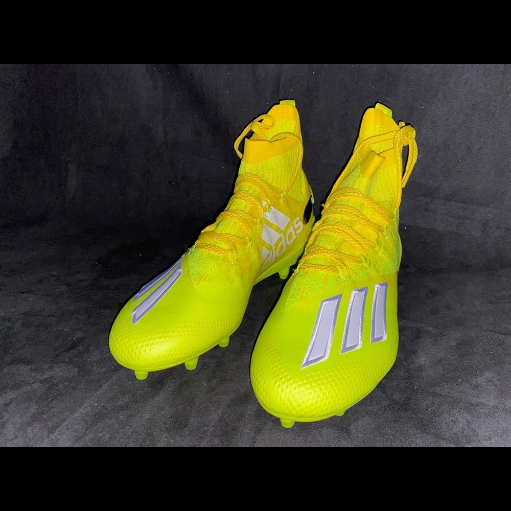 Adidas Adizero Primeknit solar yellow cleats (size 10.5)